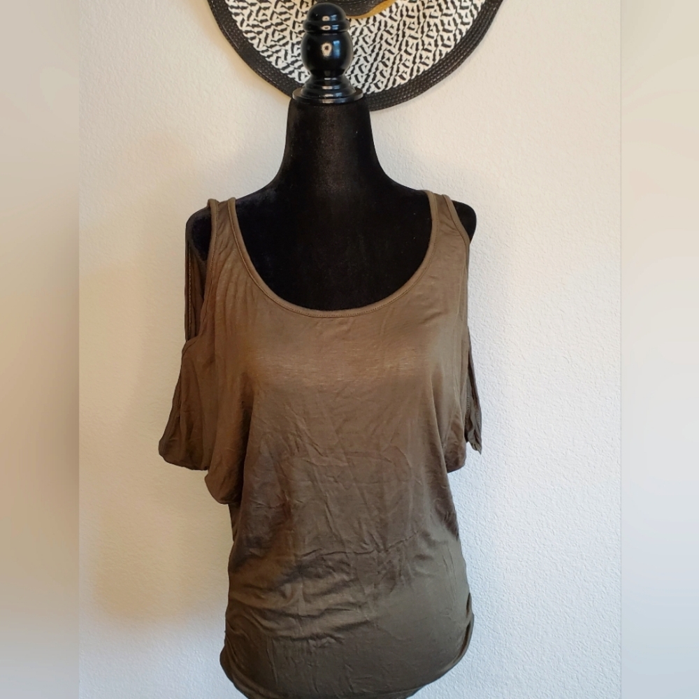 Shop Basic Cold Shoulder Top. NWOT